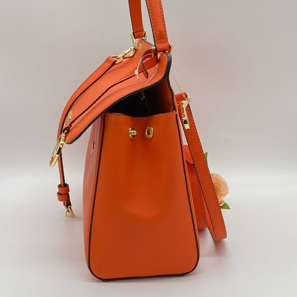 MICHAEL KORS TALIA LARGE TH SATCHEL CLEMENTINE - Picture 7 of 16
